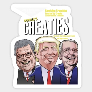 Trump Cheaties Serial Sticker